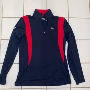 Ariat team sun stopper long sleeve 1/4 zip